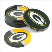 Green Bay Packers Tin Coaster Set
